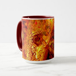 Färgad till rödaktig karnevalsmask av orange mugg