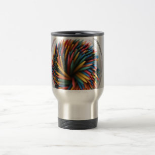 Färgad Toothpicks Travel/Commuter Mugg
