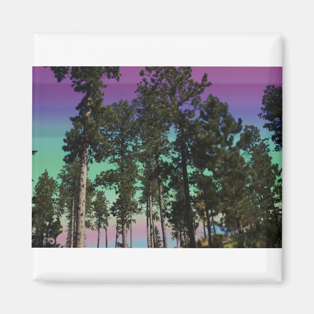 Färgad Träd Magnet (Framsidan)