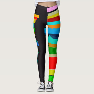 Färgad trappor leggings