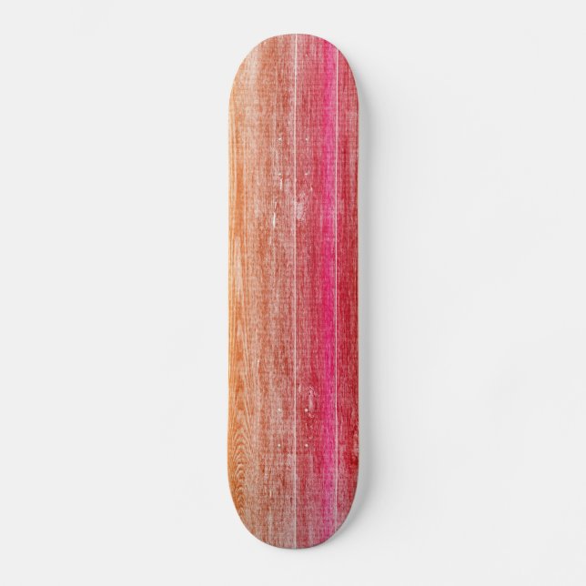 färgad trävägg skateboard bräda 20,5 cm (Framsida)