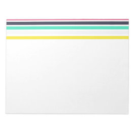 Färgad Vågrät Rand Anteckningsblock