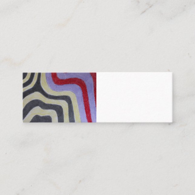 Färgad Vinkarare Affärskort Mini Visitkort (Framsida)