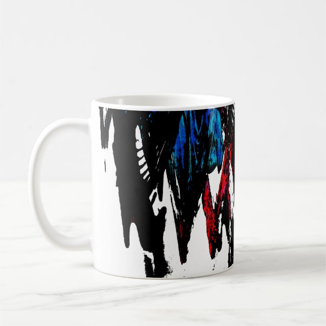 Färgad vinkarare kaffemugg (Vänster)