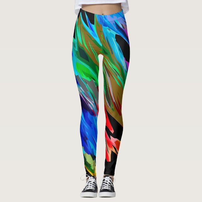 Färgad vinkarare leggings (Framsida)