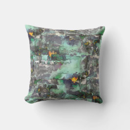 Färgad virtuellare sten, grått till mint grönt har kudde