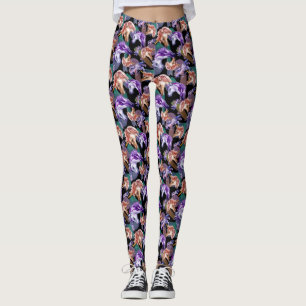 Färgad Watercolor Unicorn Women's Leggings