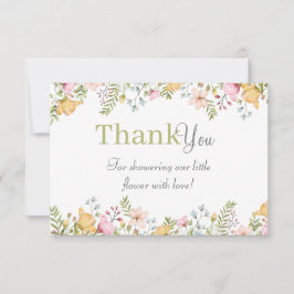 Färgad Wildbloms Blommigt Baby Shower Tack