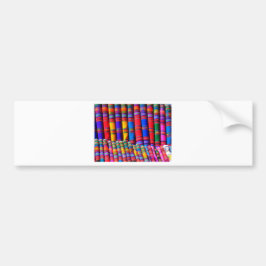 Färgad Woven Trasa Bildekal