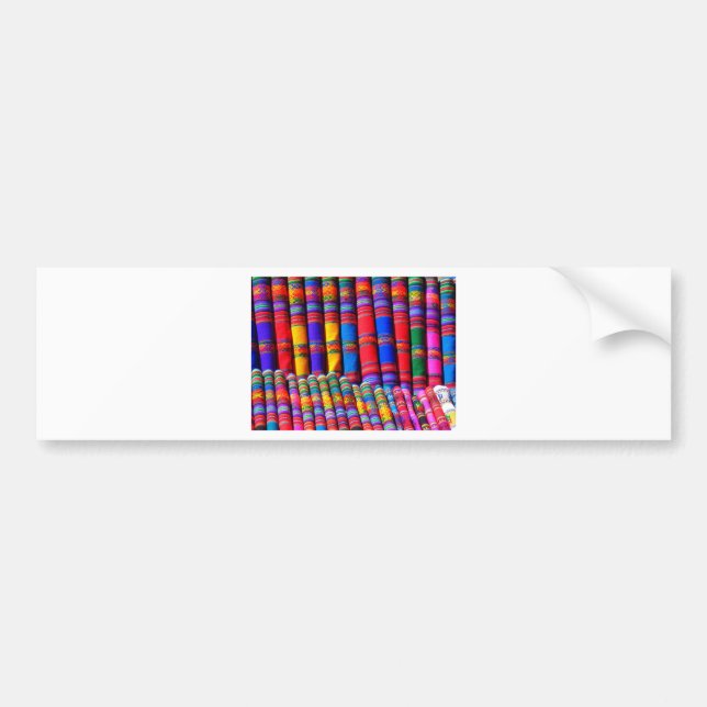 Färgad Woven Trasa Bildekal (Framsidan)