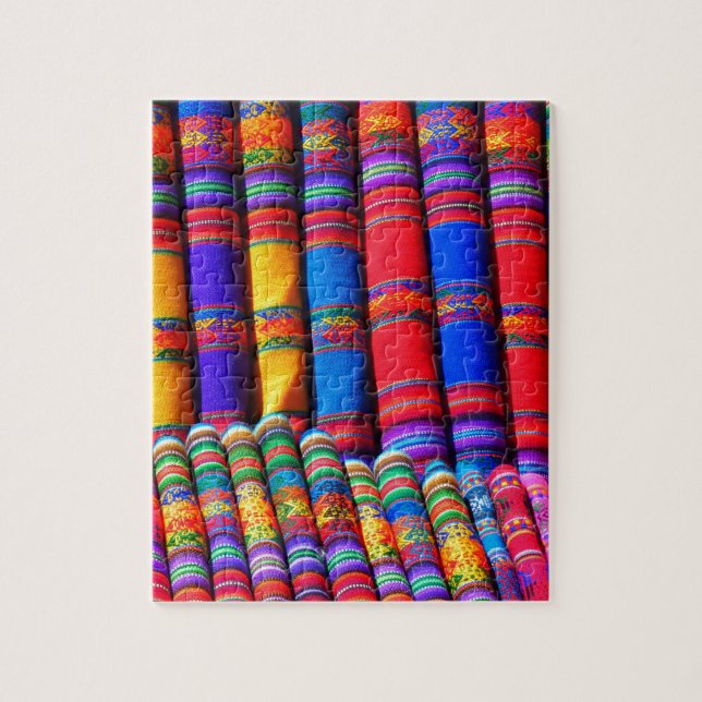 Färgad Woven Trasa Pussel (Vertikal)