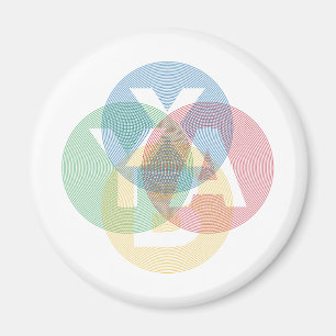 Färgad XABY Magnet