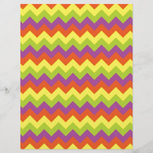 Färgad zig zags