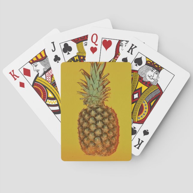 Färgade ananas uppspelningskort casinokort (Baksidan)