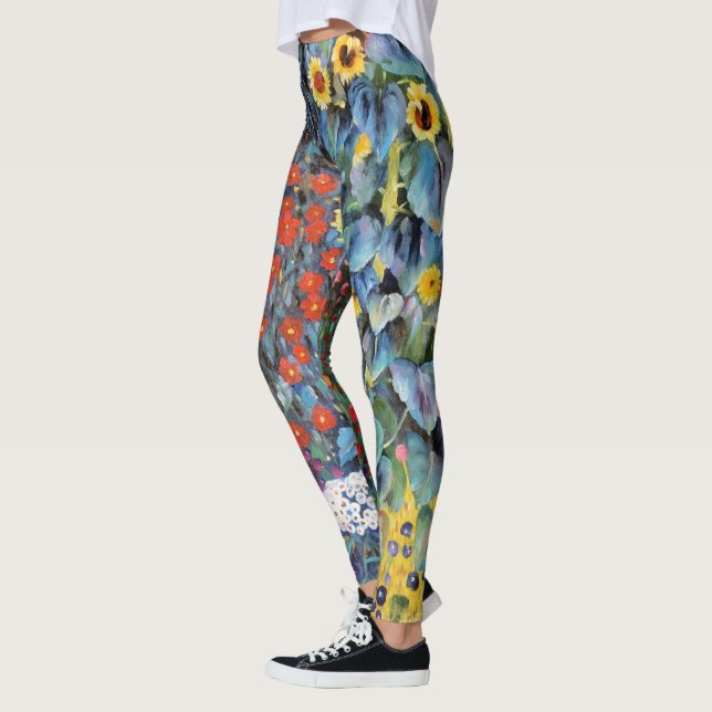 Färgade blommor leggings (Vänster)