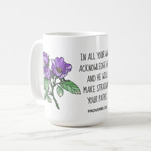 Färgade blommor, med verb 3:6 kaffemugg (Framsida vänster)