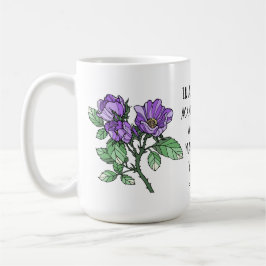 Färgade blommor, med verb 3:6 kaffemugg