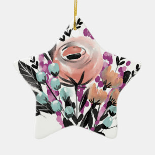 Färgade blommor Ornament