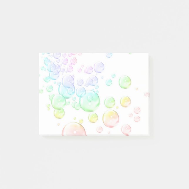 färgade bubblor post-it block (Framsida)