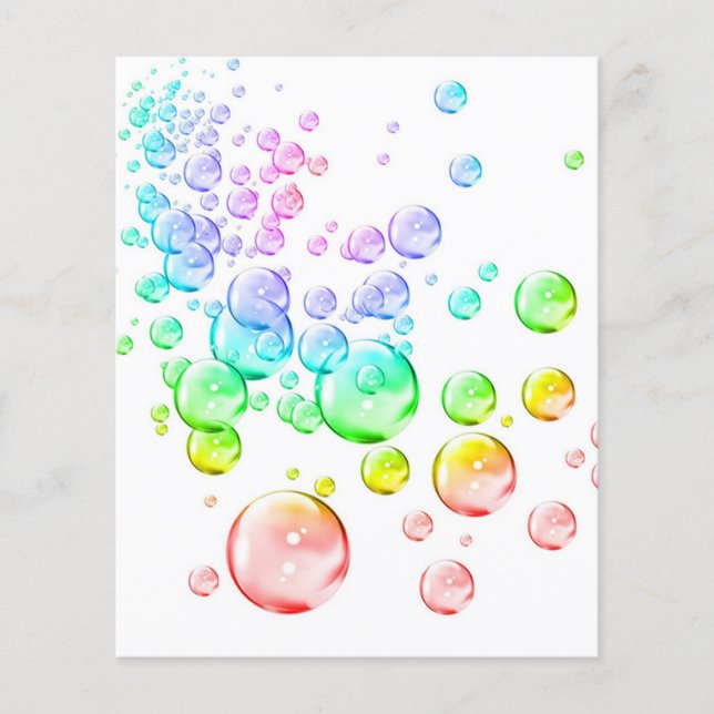 Färgade bubblor scrapbook bakgrundspapper (Framsida)