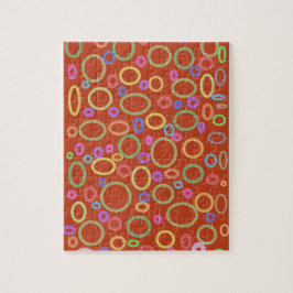 färgade cirklar mönster pussel