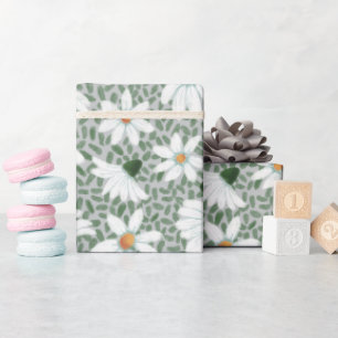Färgade Daisy Svälla Pappra Presentpapper
