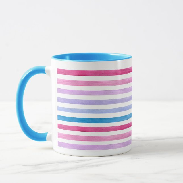Färgade linjer mugg (Vänster)