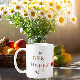 Färgade pasteller Bee Lycklig Kaffemugg