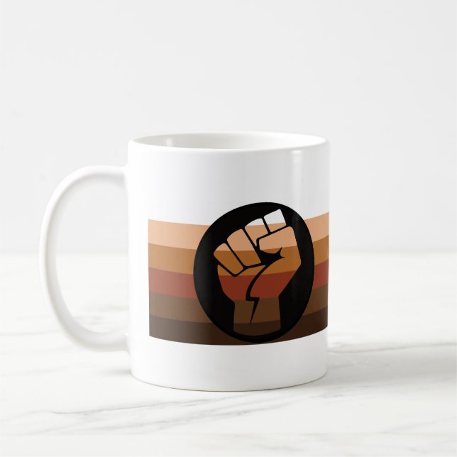 Färgade personers (POC) stolthet Kaffemugg (Vänster)