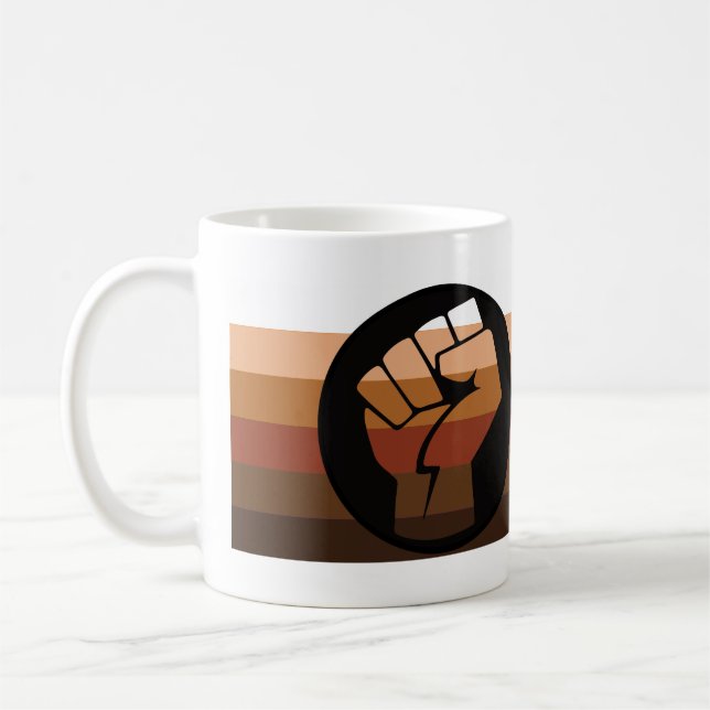 Färgade personers (POC) stolthet Kaffemugg (Vänster)