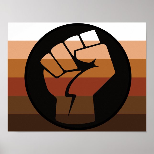 Färgade personers (POC) stolthet Poster (Framsidan)