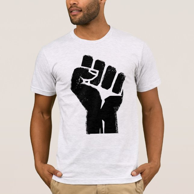 Färgade personers (POC) stolthetsnäve T Shirt (Framsida)