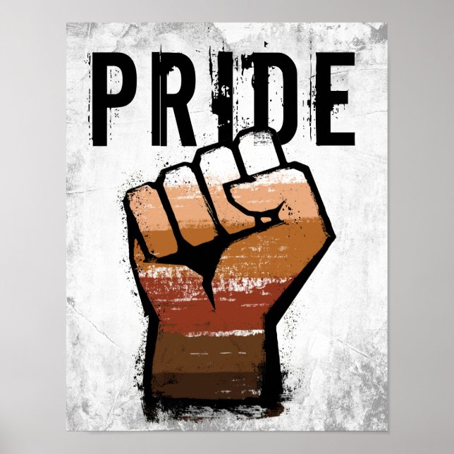 Färgade Pride Knut Poster (Framsidan)