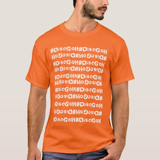 Färgade skjortan för #DiscGolf den Tie Tee (Framsida)