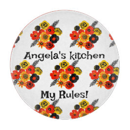 Färgade spanska blommor, redigerbar text