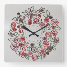 färgade tråd blommiga ornament