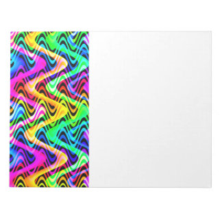 färgade vågor anteckningsblock