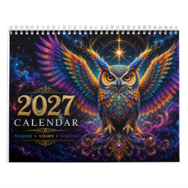 Färgade vingar: Den 2027 Mystiska Ugglekalendern Kalender