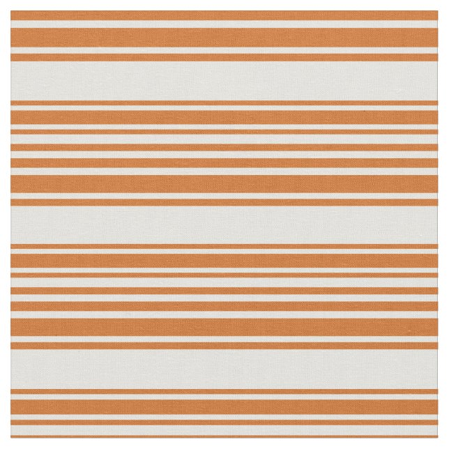 Färgaden Chocolate and Light Gult Linjer Tyg (Närbild)