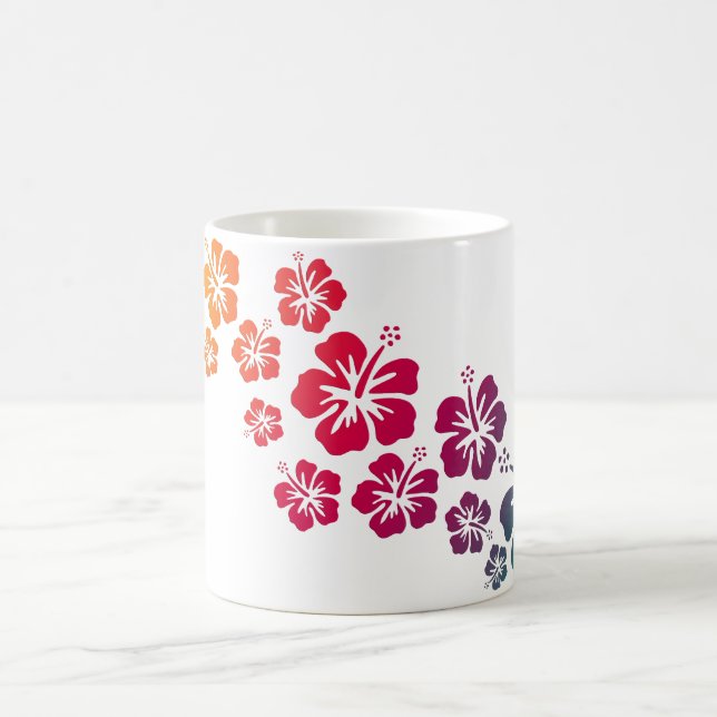 färgaden hibiscus blooms kaffemugg (Center)