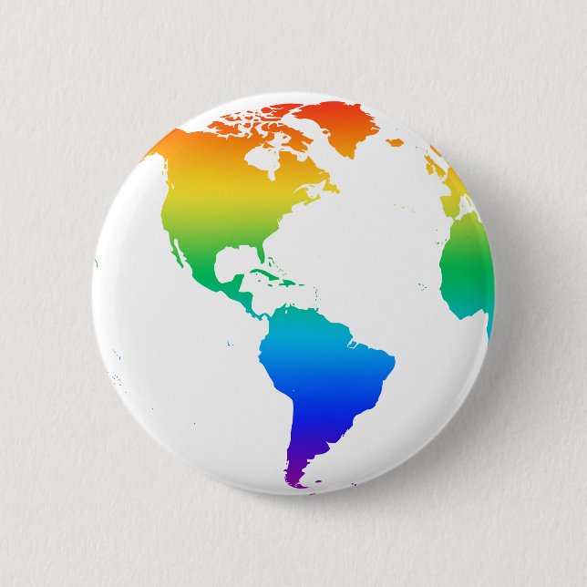 Färgaden jorden Rainbow Knapp (Framsida)