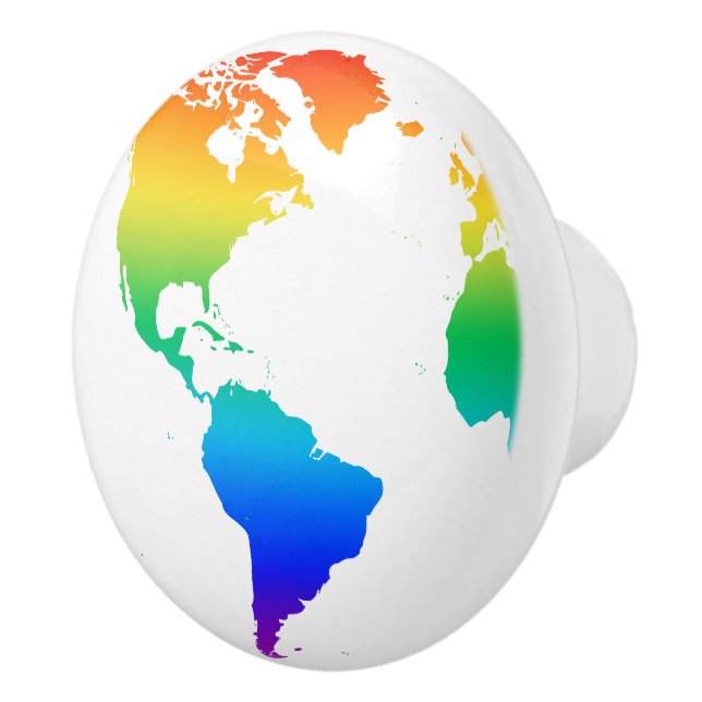 Färgaden jorden Rainbow Knopp (Höger)