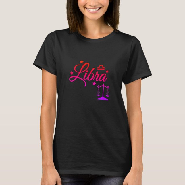färgaden "Libra" T Shirt (Framsida)