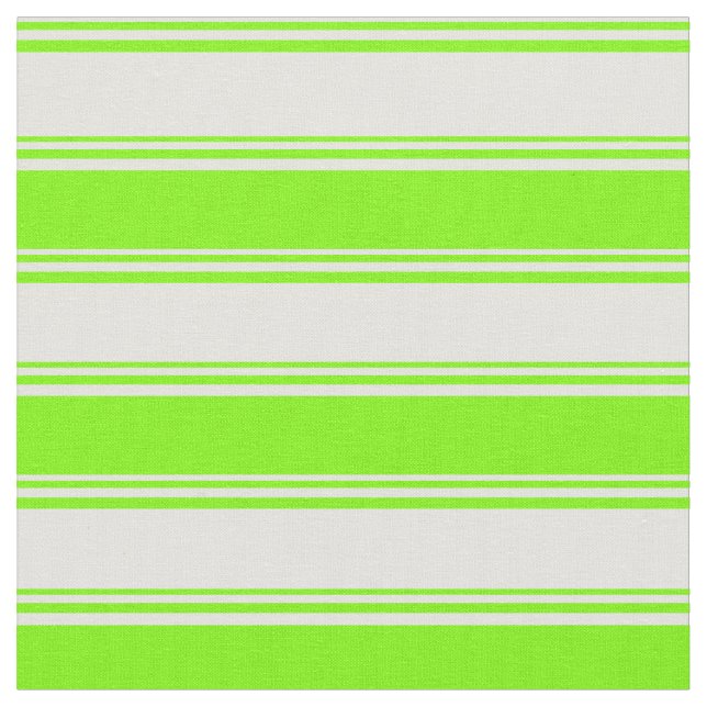 Färgaden Light Cyan & Grönt Stripe Mönster Tyg (Närbild)