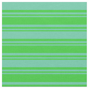 Färgaden Lime Green och Aquamarine Linjer Mönster Tyg