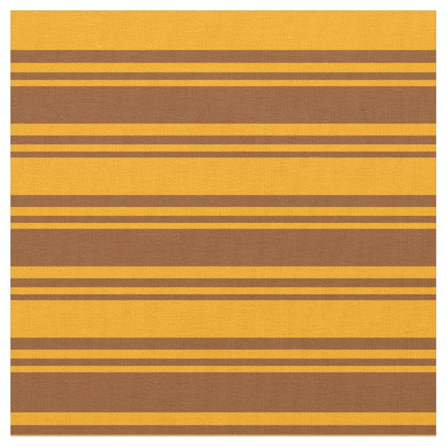 Färgaden Orange Linjer/Rand Mönster Tyg (Närbild)
