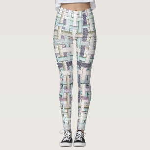 Färgaden "schack" i trasa eller arbetsytan ska var leggings