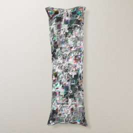 Färgaden ser ut som kvadratiska dvd-klipp, grov mo kroppskudde