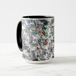 Färgaden ser ut som kvadratiska dvd-klipp, grov mo mugg