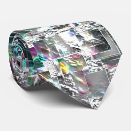 Färgaden ser ut som kvadratiska dvd-klipp, grov mo slips